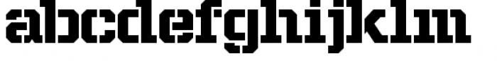 Project Fairfax Slab Font LOWERCASE