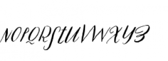 Prosciutto Half Swash Font LOWERCASE