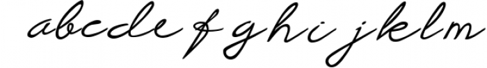 Proudly Signature Script Font LOWERCASE
