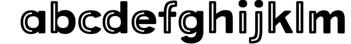 Provoke Trendy Inline Typeface 4 Font LOWERCASE