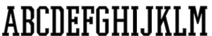 PROMESH Stitch Regular Font UPPERCASE