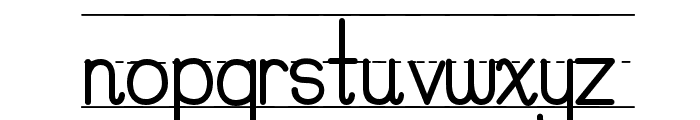 PreCursive_Lined Font LOWERCASE