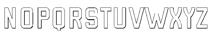 Precedence 3D Extravagant Regular Font LOWERCASE