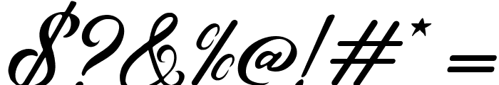 Premiere Christmas Italic Font OTHER CHARS