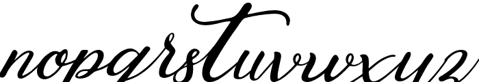 Premiere Christmas Italic Font LOWERCASE