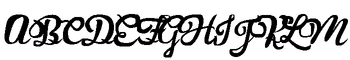 Prescribe Font UPPERCASE