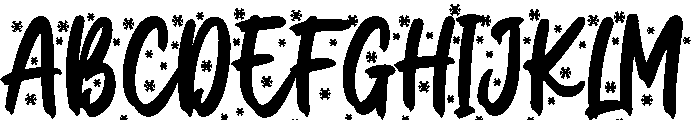 Present Snow Font UPPERCASE