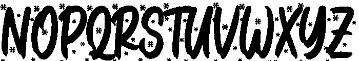 Present Snow Font UPPERCASE