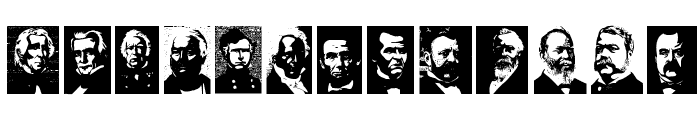 Presidents of the United States of America Font LOWERCASE
