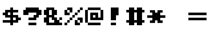 Press Start 2P [SMB1 Version] Regular Font OTHER CHARS