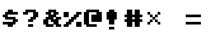 Press Start DX Regular Font OTHER CHARS