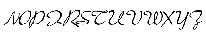 Presto Font UPPERCASE