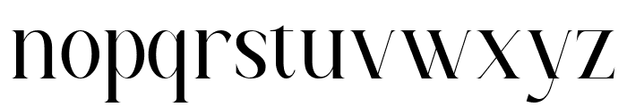 Prestoria Regular Font LOWERCASE