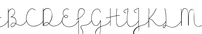 Presty Light Font UPPERCASE
