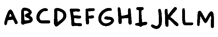Pretty Notes Regular Font UPPERCASE