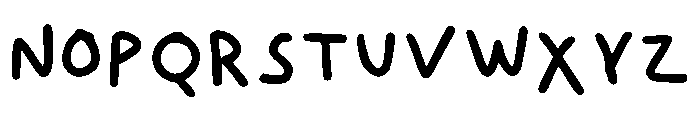 Pretty Notes Regular Font UPPERCASE