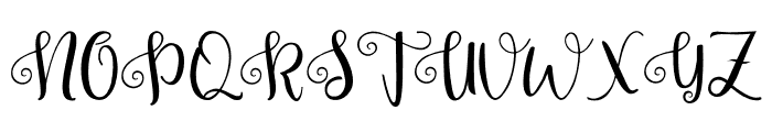 Pretty Queen Font UPPERCASE