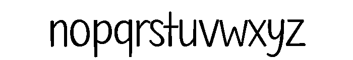 Pretty Spring Font LOWERCASE