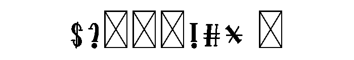 Pretty2 Font OTHER CHARS