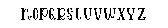 Pretty2 Font LOWERCASE