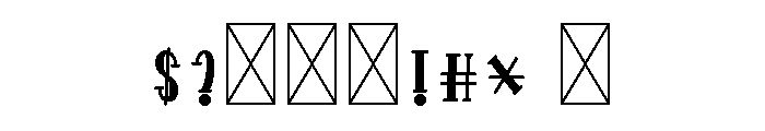 Pretty3 Font OTHER CHARS