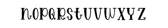 Pretty3 Font LOWERCASE