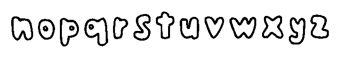 Pricoty Pricoty Regular Font LOWERCASE