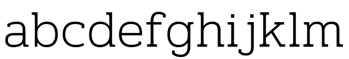 Pridi ExtraLight Font LOWERCASE