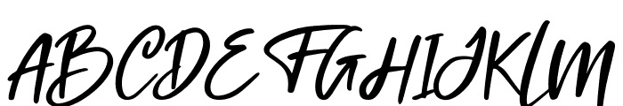 Princeska Italic Font UPPERCASE
