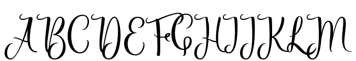 Priscilla Script Regular Font UPPERCASE