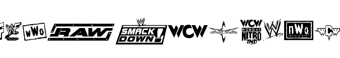 Pro Wrestling Logos Font UPPERCASE