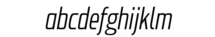 Probeta Light Italic Font LOWERCASE