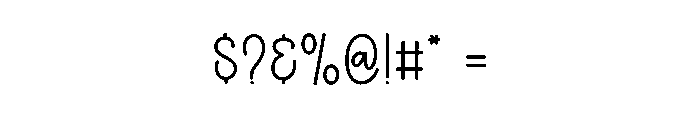 Procreate1 Font OTHER CHARS