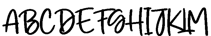 Procreate Font UPPERCASE