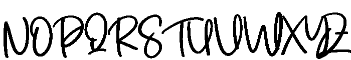 Procreate Font UPPERCASE