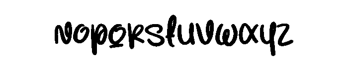 Procreate Font LOWERCASE