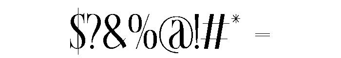 Prodhia Regular Font OTHER CHARS