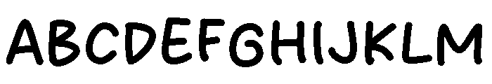 Project Note Font UPPERCASE