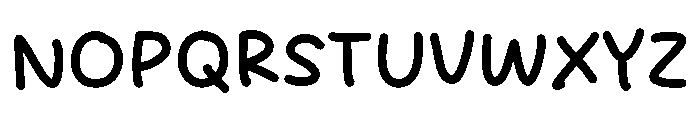 Project Note Font UPPERCASE