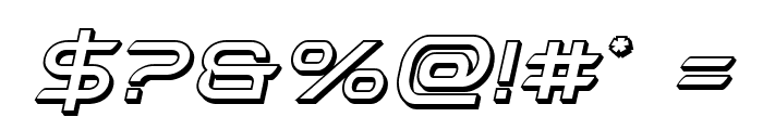 Promethean 3D Italic Font OTHER CHARS