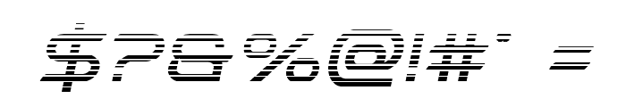 Promethean Gradient Italic Font OTHER CHARS