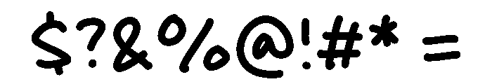 Promise Month Font OTHER CHARS
