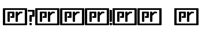Proofreader Regular Font OTHER CHARS