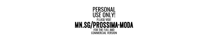 Prossima Swash PERSONAL USE Regular Font OTHER CHARS