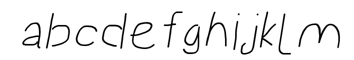 Proton ExtraBold Extended Italic Font LOWERCASE