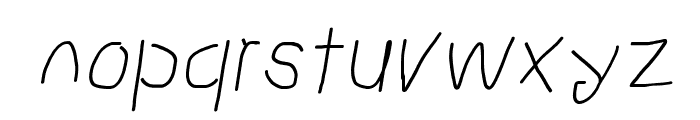 Proton ExtraBold Italic Font LOWERCASE