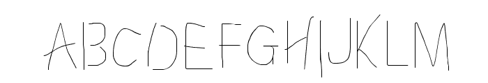 Proton Light Condensed Font UPPERCASE