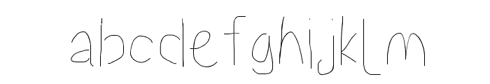 Proton Light Condensed Font LOWERCASE