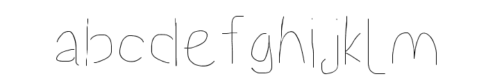 Proton Light Font LOWERCASE
