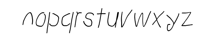 Proton SemiBold Condensed Italic Font LOWERCASE
